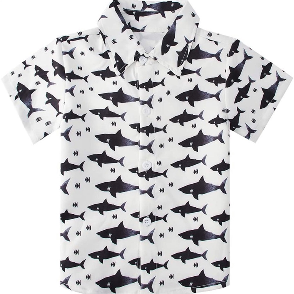 Short sleeve shark shirt NWT from Amazon - Picture 9 of 9